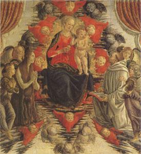 Francesco Botticini The Virgin and Child in Glory with (mk05)